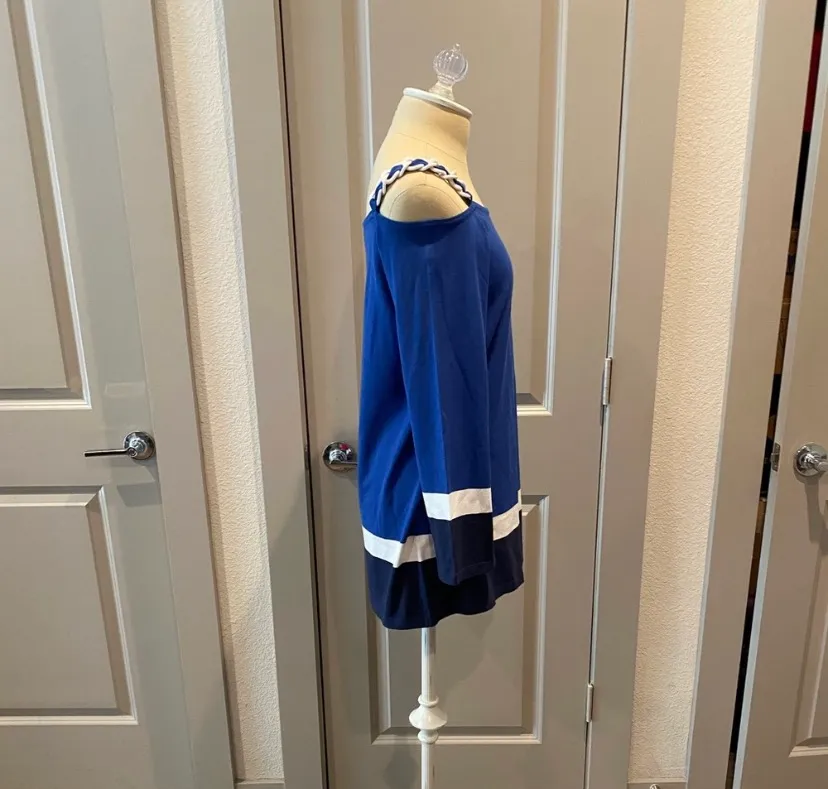 Etcetera blue cold shoulder top - Image 8