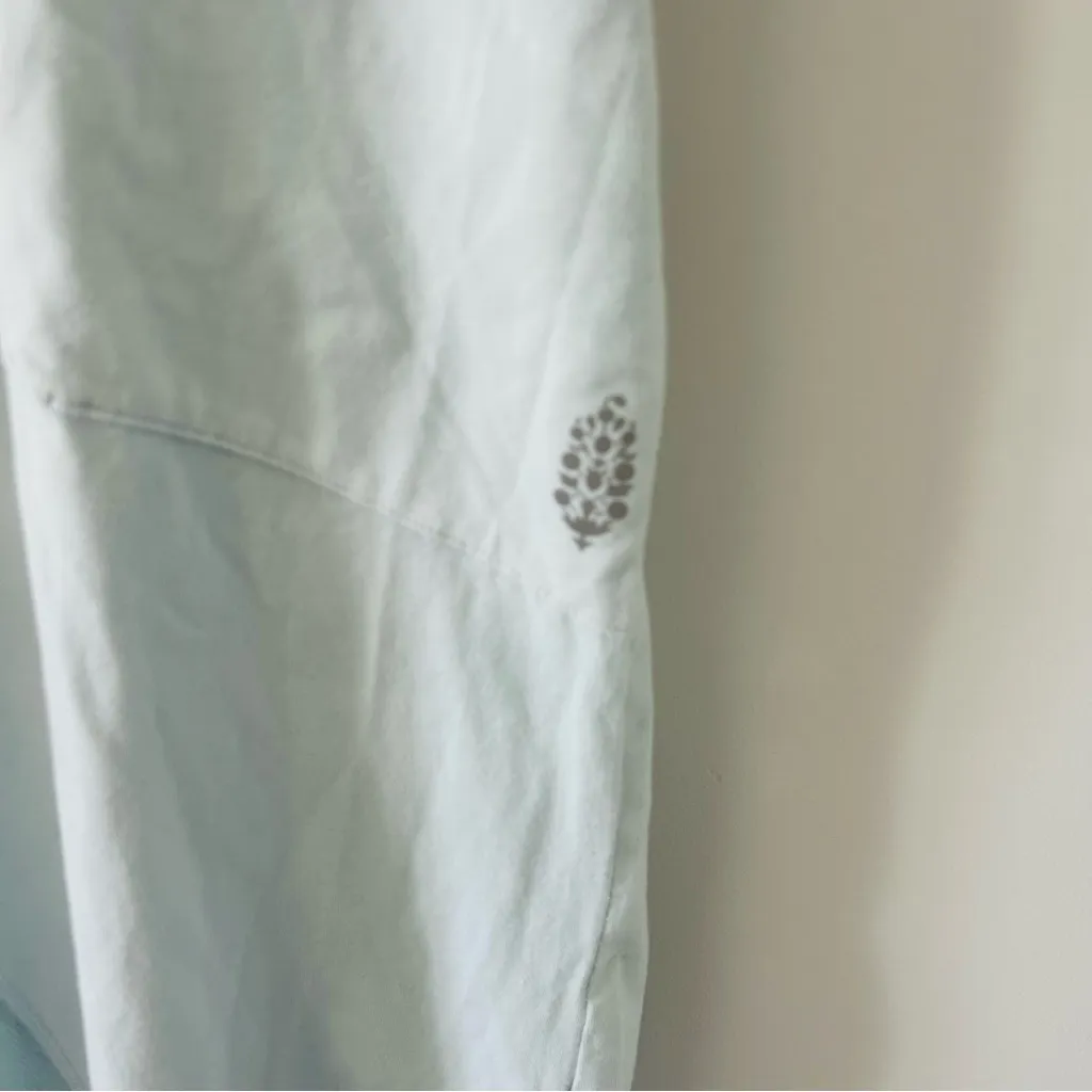 Free People Movement Hot Shot Long Sleeve Stretch Hooded Jumpsuit Arctic Snow L - Image 7