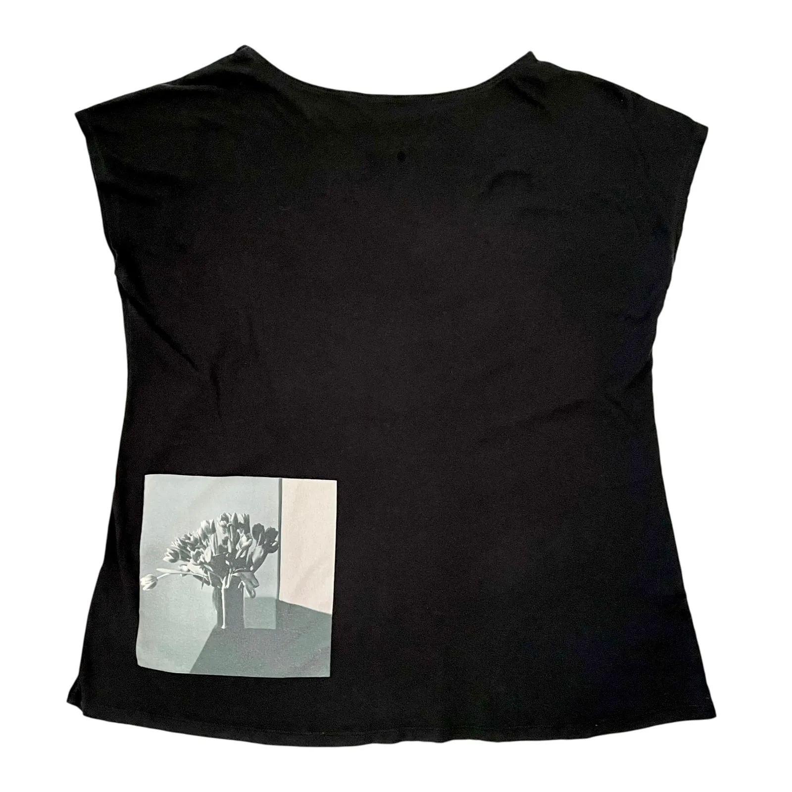 RARE Robert Mapplethorpe x Uniqlo SPRZ NY MOMA Black Cap Sleeve Womens Tee Top - Image 2