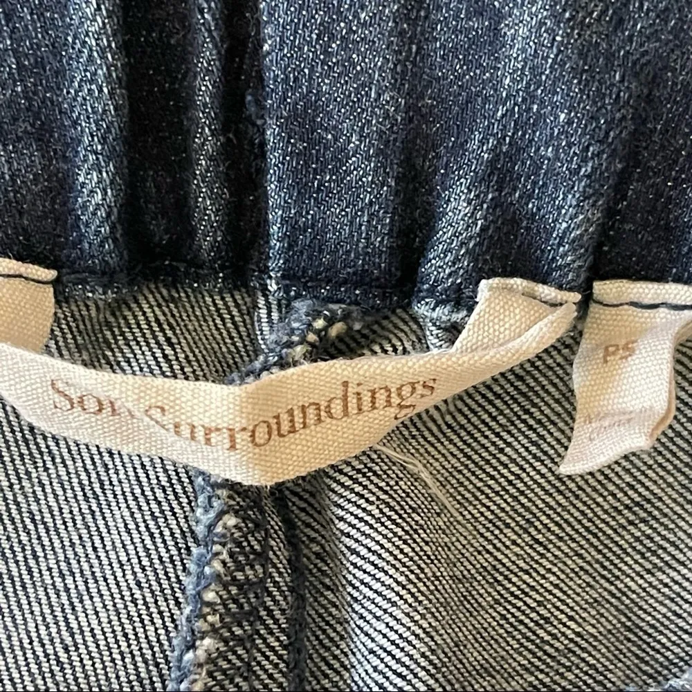 Soft  Surroundings Women’s Metro Floral Embroidered Denim  Jeggings Jeans SP - Image 8