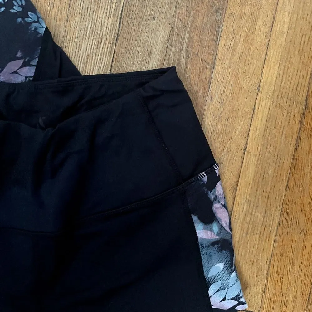 Sketchers black blue purple full length leggings workout athleisure pockets - Image 2