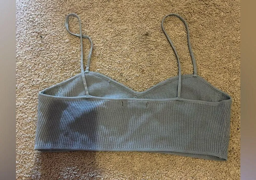 Zara large grey crop top - Image 5