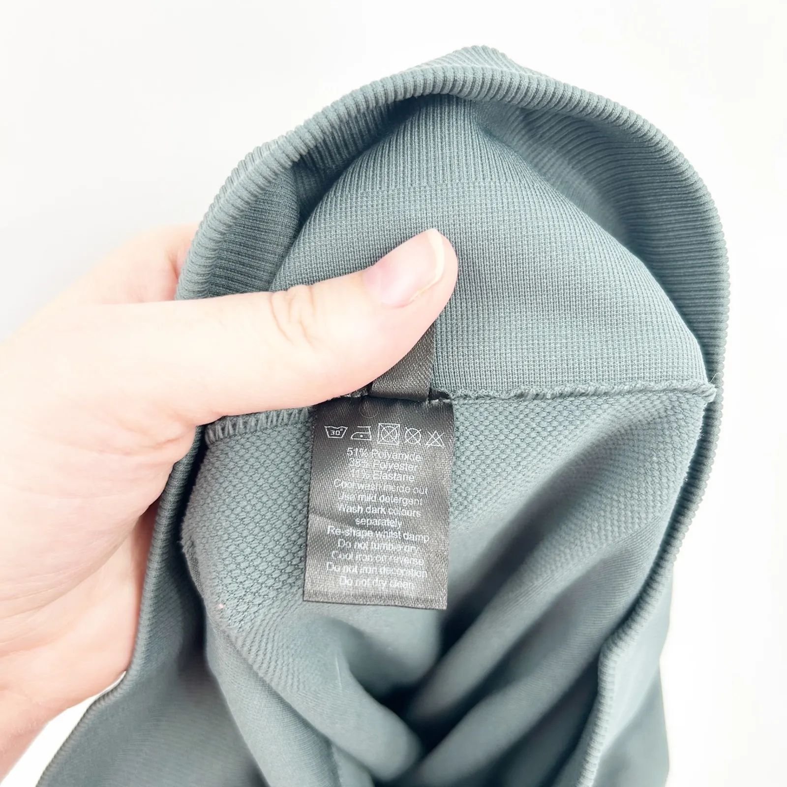 ALPHALETE Womens Amplify‎ Scrunch Seamless Sculpt Leggings Size M Seafoam Green - Image 8