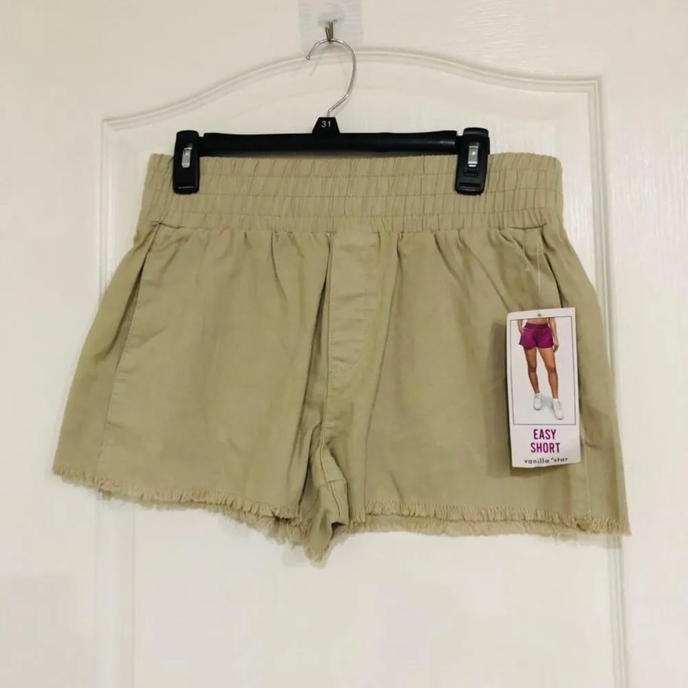 Brand‎ New Women's Vanilla Star Easy Pull On Khaki Shorts Size Large - Image 3