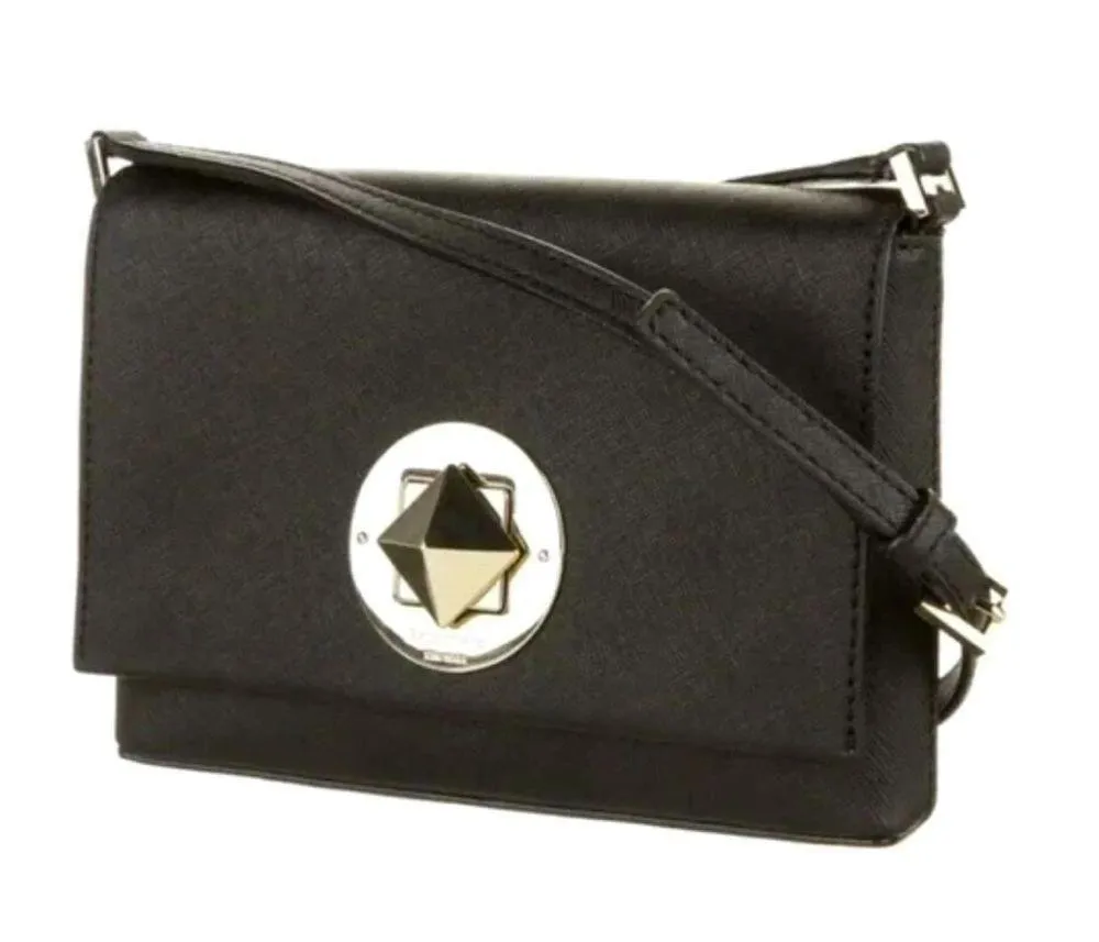 Kate Spade Newbury Lane Sally leather Crossbody Black - Image 2