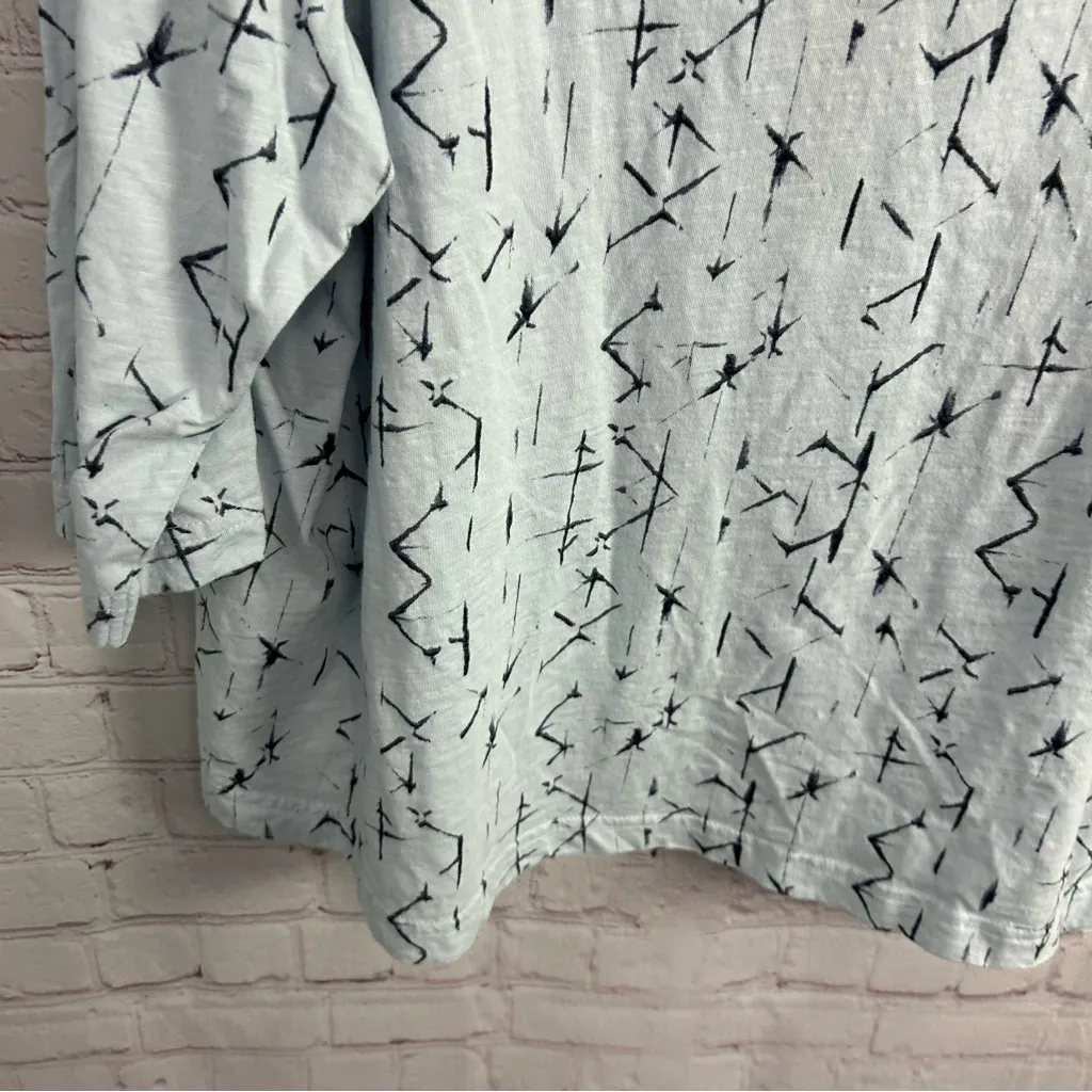 Ambria red white and blue nautical print relaxed top size 20 plus cotton - Image 7