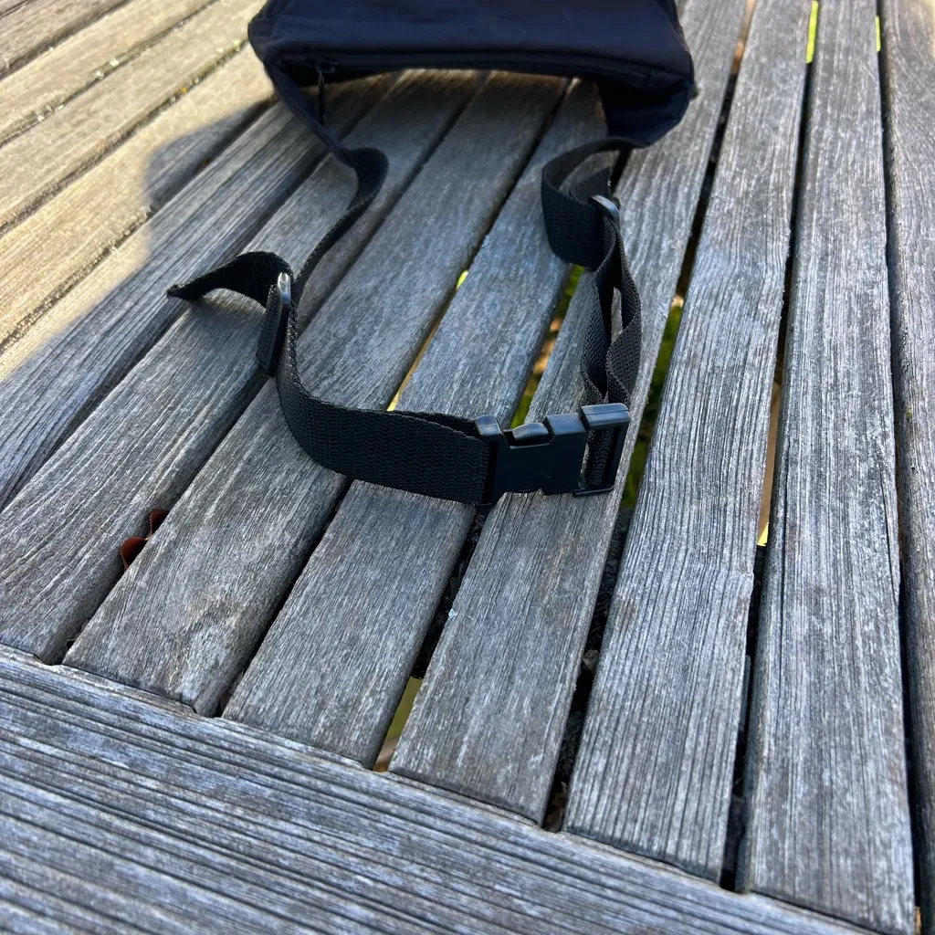 Vintage Kodak Film Logo Zip Compartment Fanny Pack Black Travel Bag Advertising - Image 3