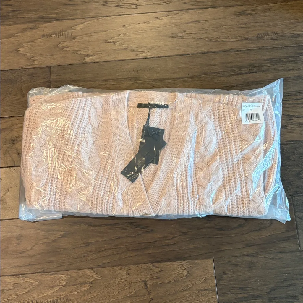 New With Tags Jenni Kayne Blush Cable Cocoon Cardigan - Image 13