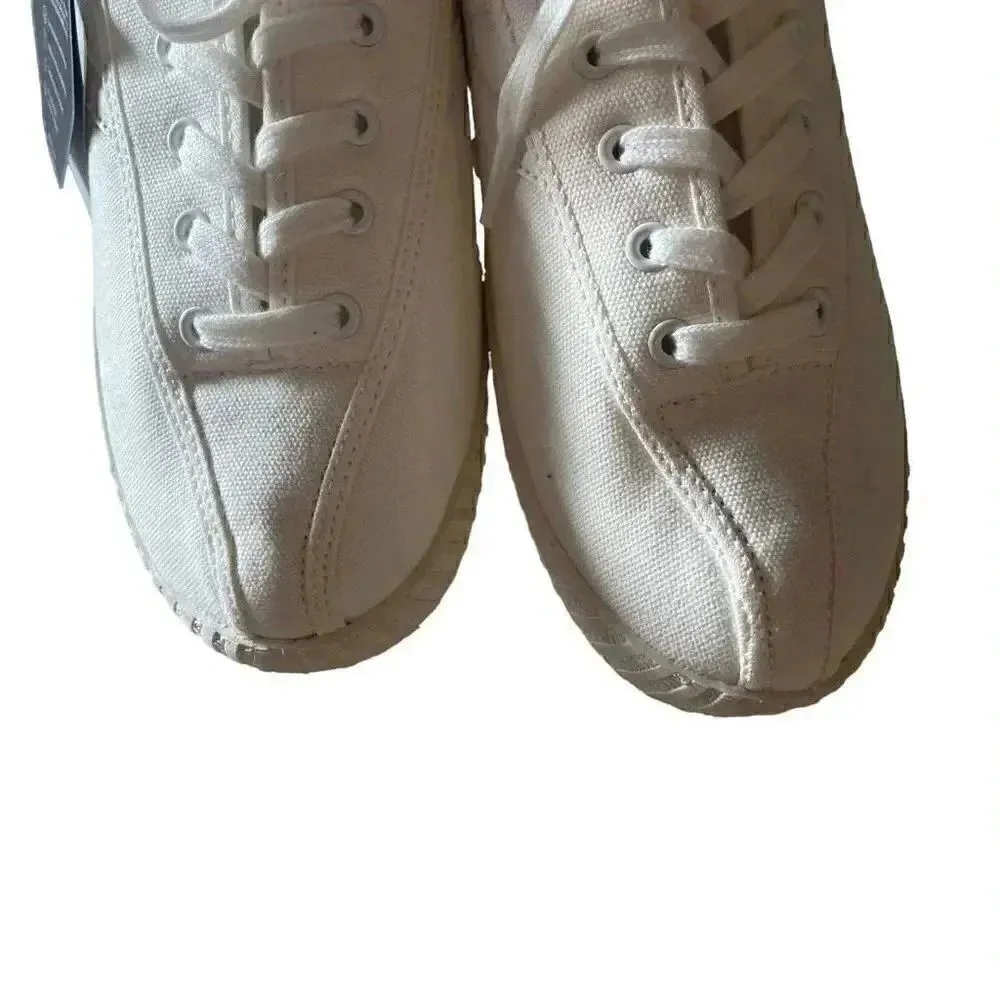 NWT Anthropologie Tretorn Nylite Bold Platform White Sneakers SZ  11 - Image 9