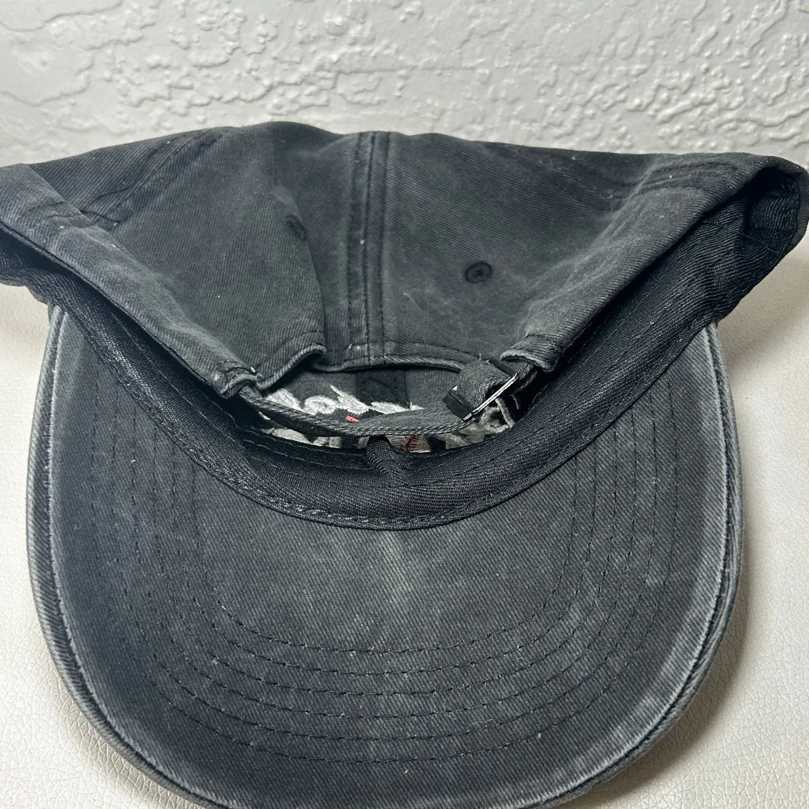 Baseball Mom Hat Distressed Black Embroidered Adjustable Cap Women‎ - Image 2