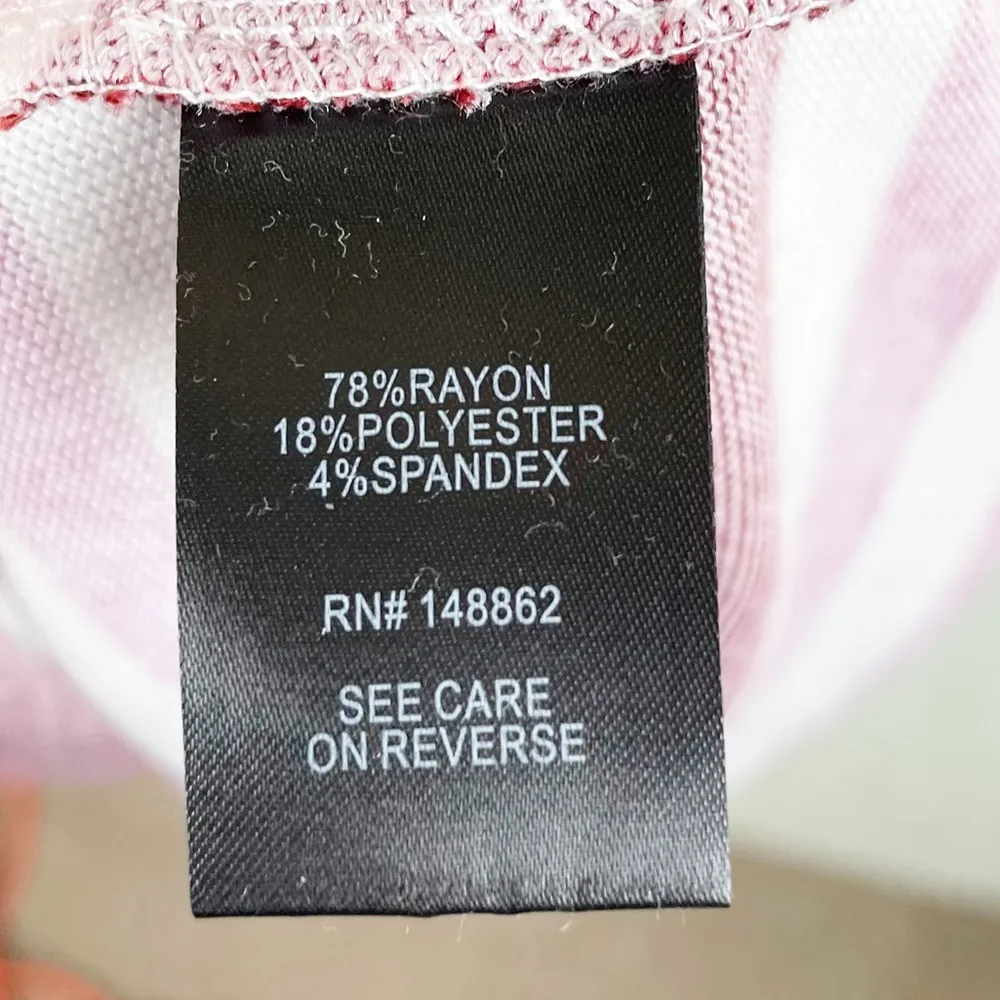 NEW Torrid Relaxed Fit Super Soft Plush V-neck Drop Shoulder Top Pink Stripe 1X - Image 9