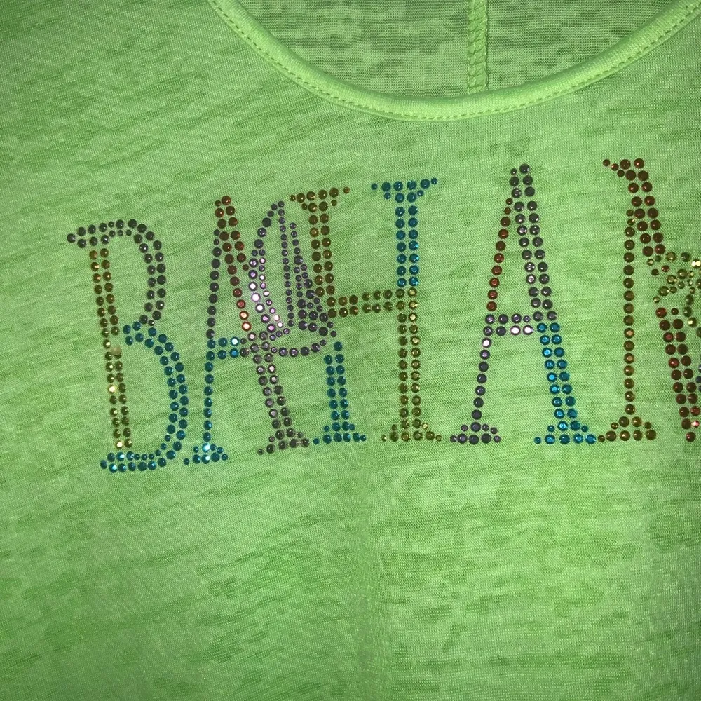 Shoreline Sequins Bahama Lime Green Sleeveless Relaxed Tank Top Swim Cover XXL - Image 4