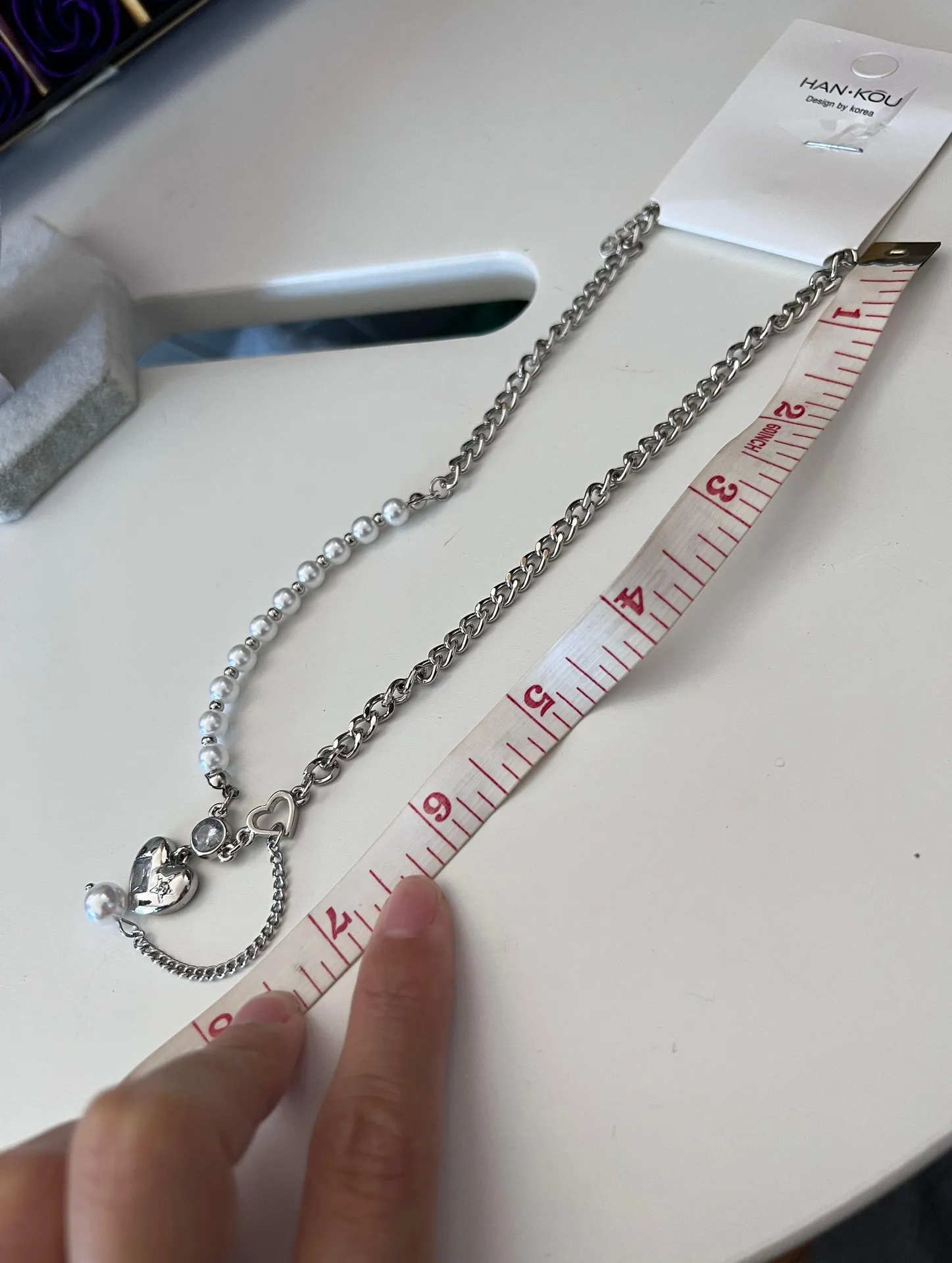 Women's 925 Sliver Love Pearl Necklace - Image 4