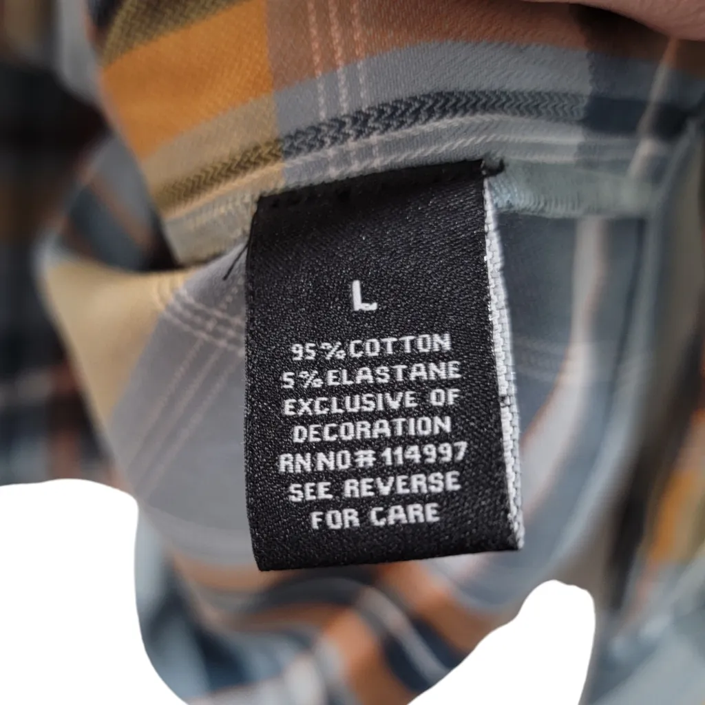 Tolani Collection Plaid Embroidered Button Down Fall Tunic Top Size Large NWT - Image 10