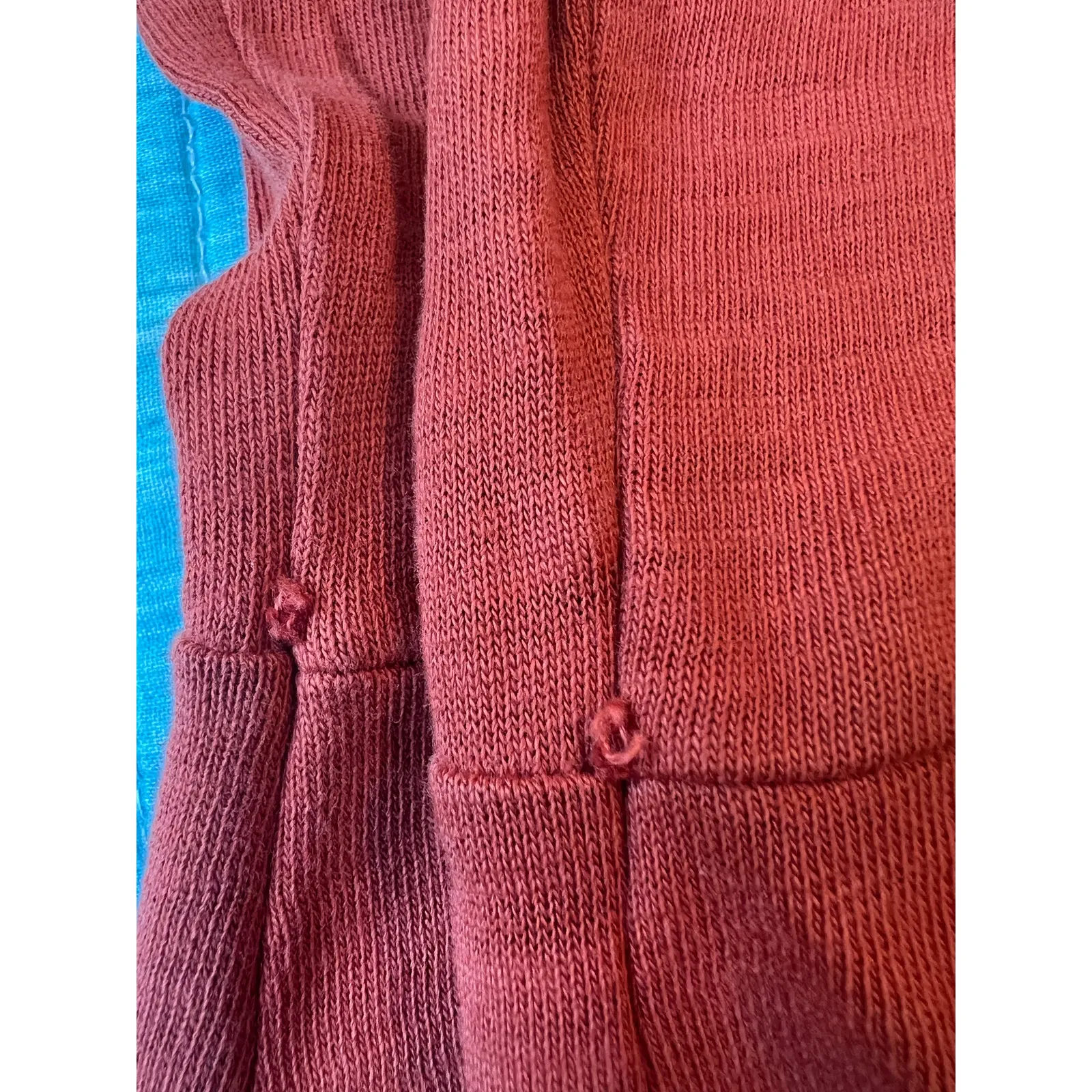 Nation LTD Everleigh Frilly Dress Midi Cayenne Orange Ruffle Sleeve Tiered XS - Image 6