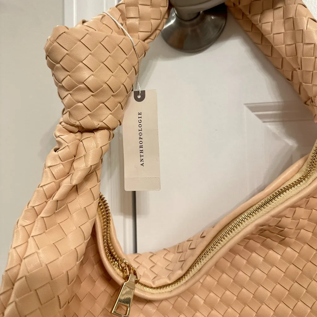 ANTHROPOLOGIE The Brigitte Satchel by Melie Bianco Oversized Edition Pink Combo - Image 5