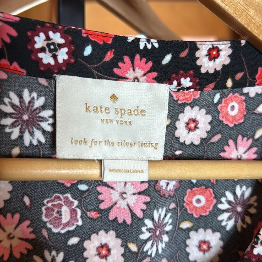 Kate Spade Midi Casa Flora Dress Floral Size Medium - Image 13