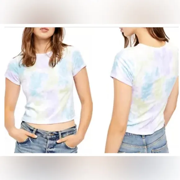NWT  Bright Eyes Velvet Tee in Cloud Combo - Image 2