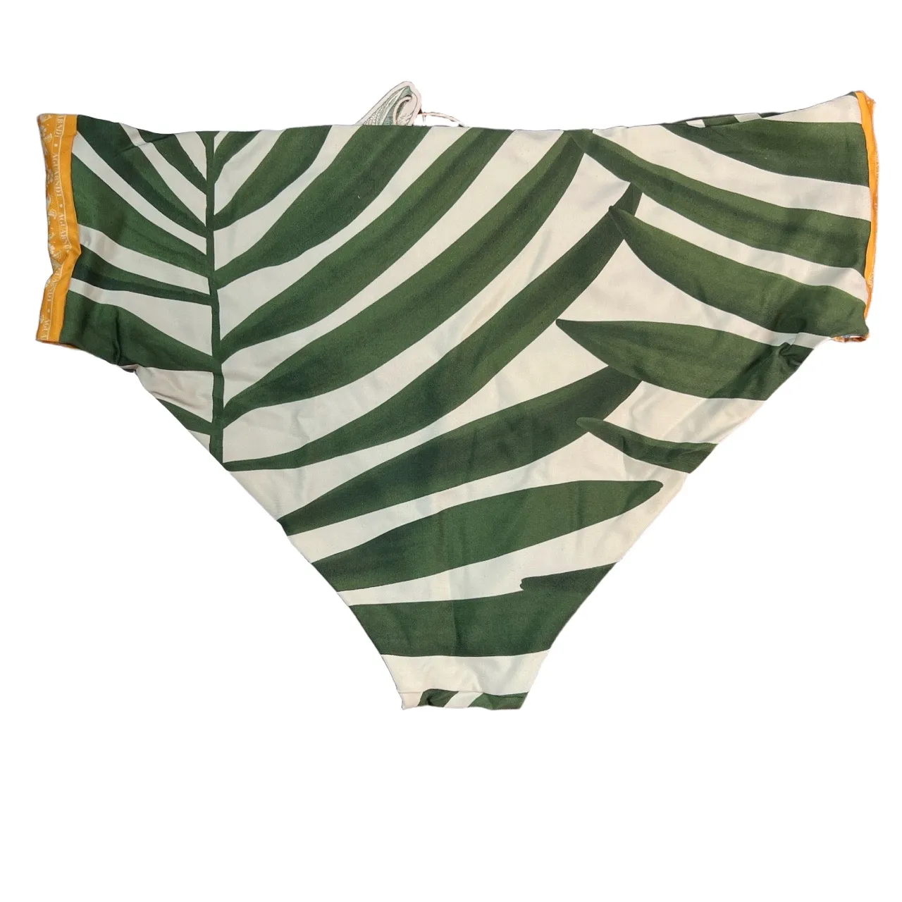 Agua Bendita Reversible Swim Bikini Bottoms Blue Floral Green White Size 3XL New - Image 5