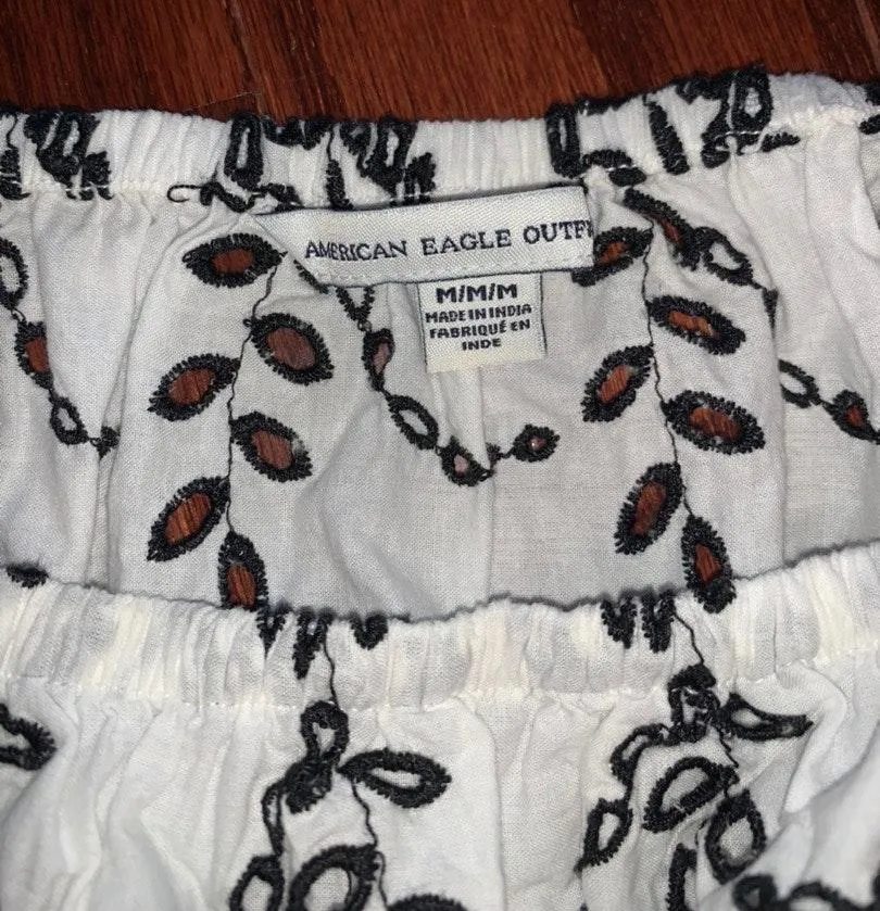 American Eagle Outfitters Embroidered Crop Top - Image 3