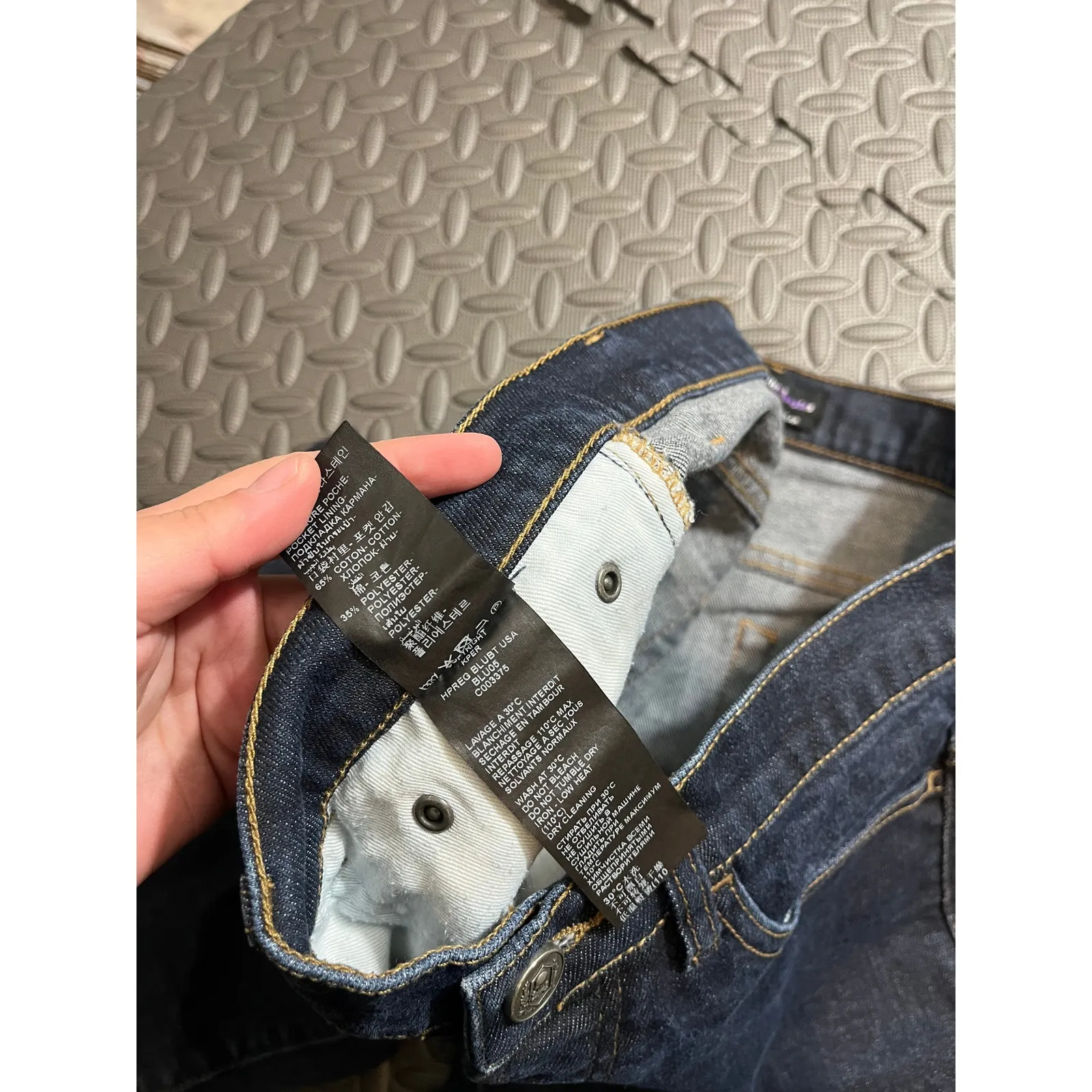 The Kooples Dark Wash Button Fly‎ Straight Leg Jeans Slim Womens Size 29 - Image 4