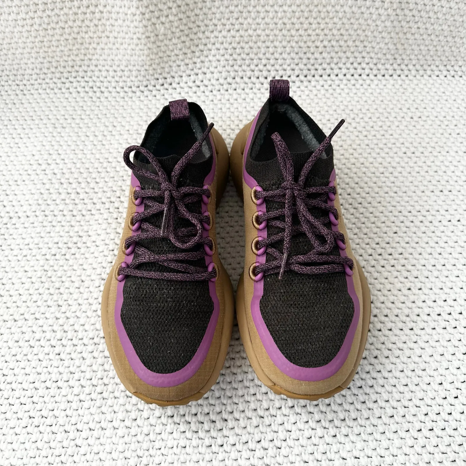 Allbirds Women Trail Runners SWT in Hazy Beige Lux Purple Running Sneakers 8.5 - Image 4