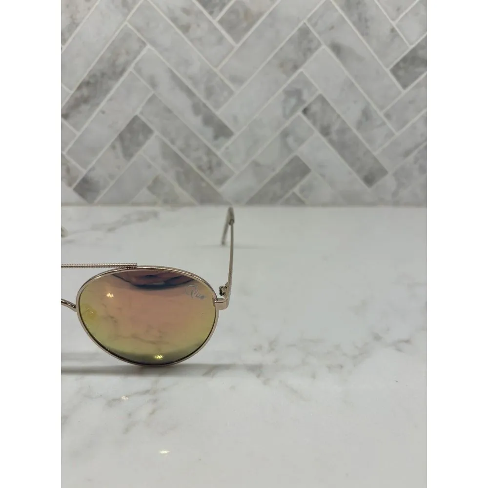 Quay Australia Circus Life Mirror Colorful Lens Sunglasses Rose‎ Gold Frame - Image 2