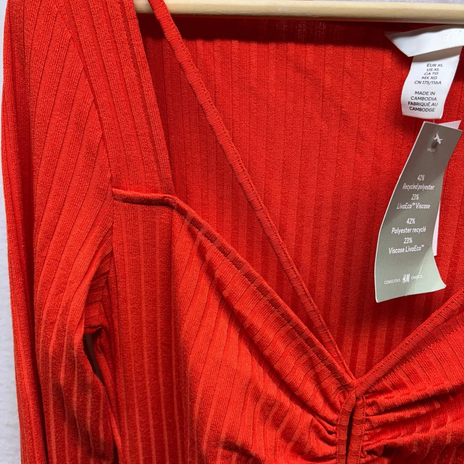 H&M Ribbed Knit Maxi‎ Dress - Size XL - New With Tags - Image 6