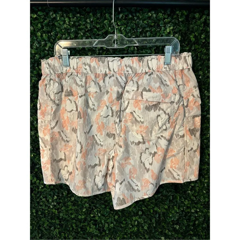 Free People Movement Ivory Combo Printed In The Wild Baggy Shorts Size Large NWT - Image 8