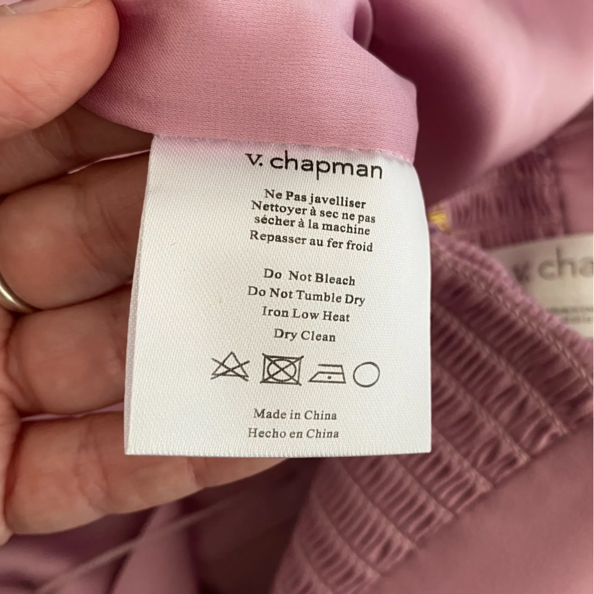 $415 NWT V. Chapman “June” Strapless Wrap Gown in Mauve Mist Sz 4 Pink - Image 9