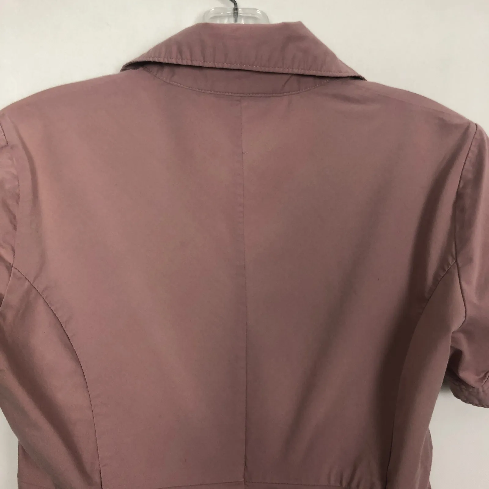 New York & Company Womens Top 4 Twisted Front Business Career Office Siren Chic Pink - Image 8