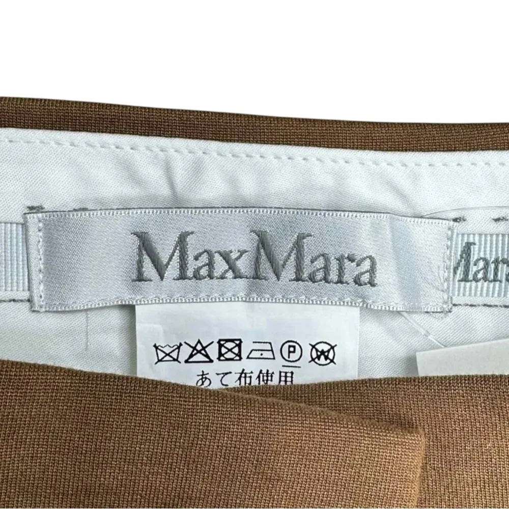 MaxMara Brown Straight Leg Pants Size 6 - Image 5