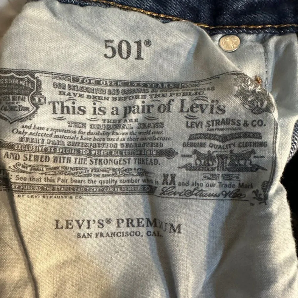 Levis 501 Reproduction Big E Waist 27 Inseam 28 inches - Image 15