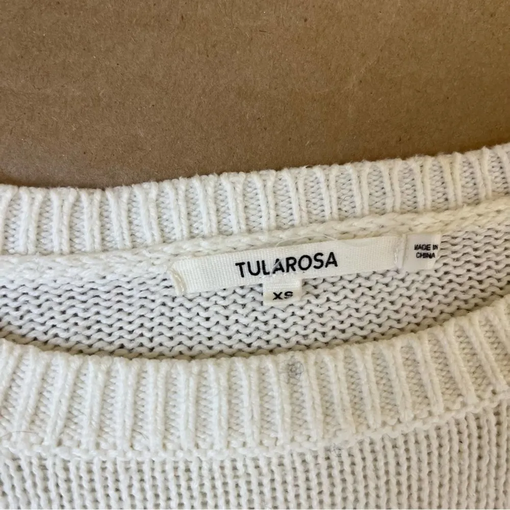 Tularosa White Balloon Sleeve Sweater - Image 8