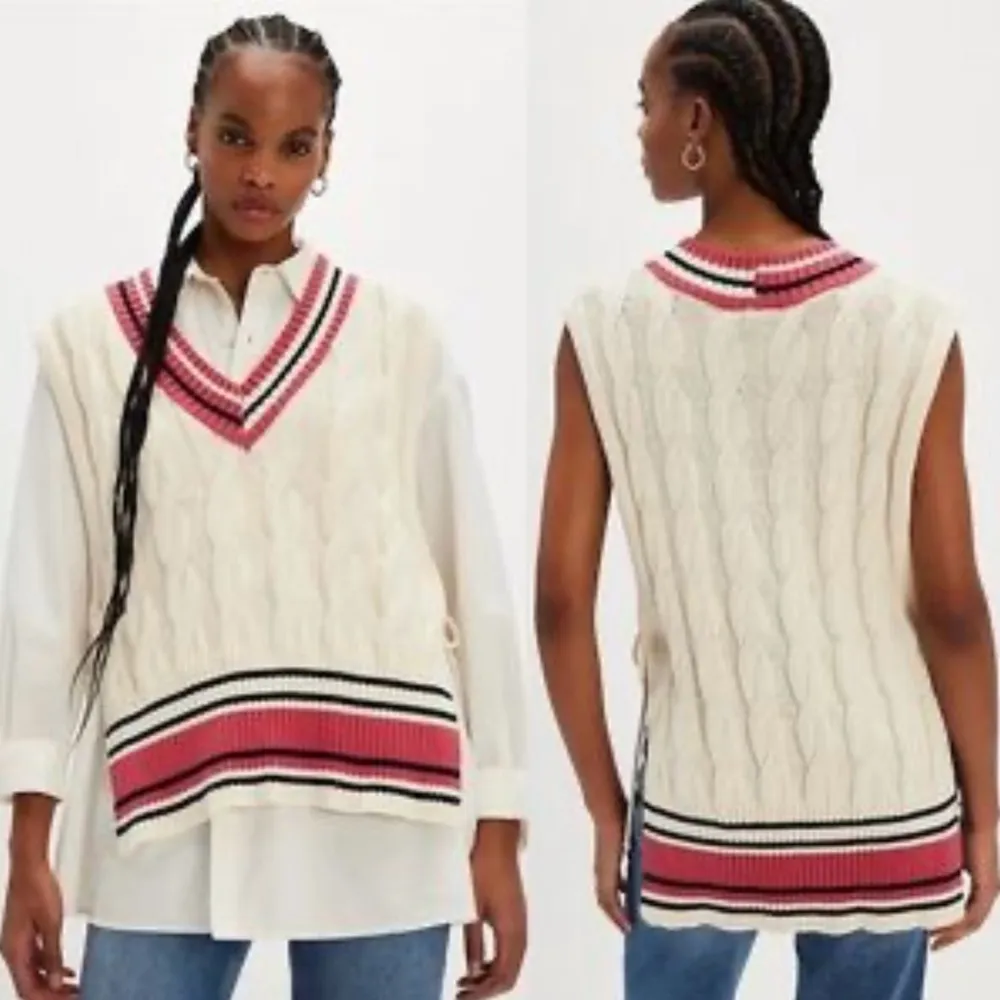 Free People  Women's Coastal Prep Poncho Vest - Image 9