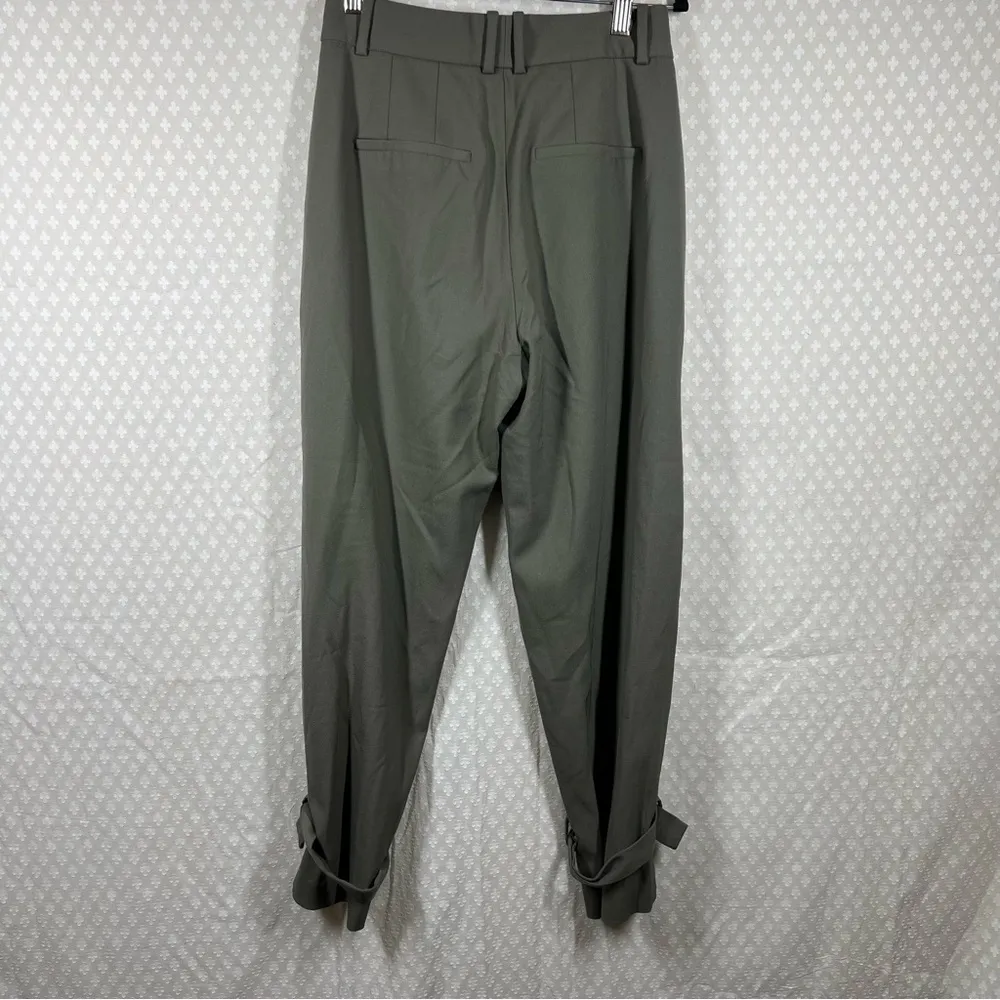 Aritzia Babaton Green Gray Wool Blend High Rise Taper Trouser Pants - Image 5