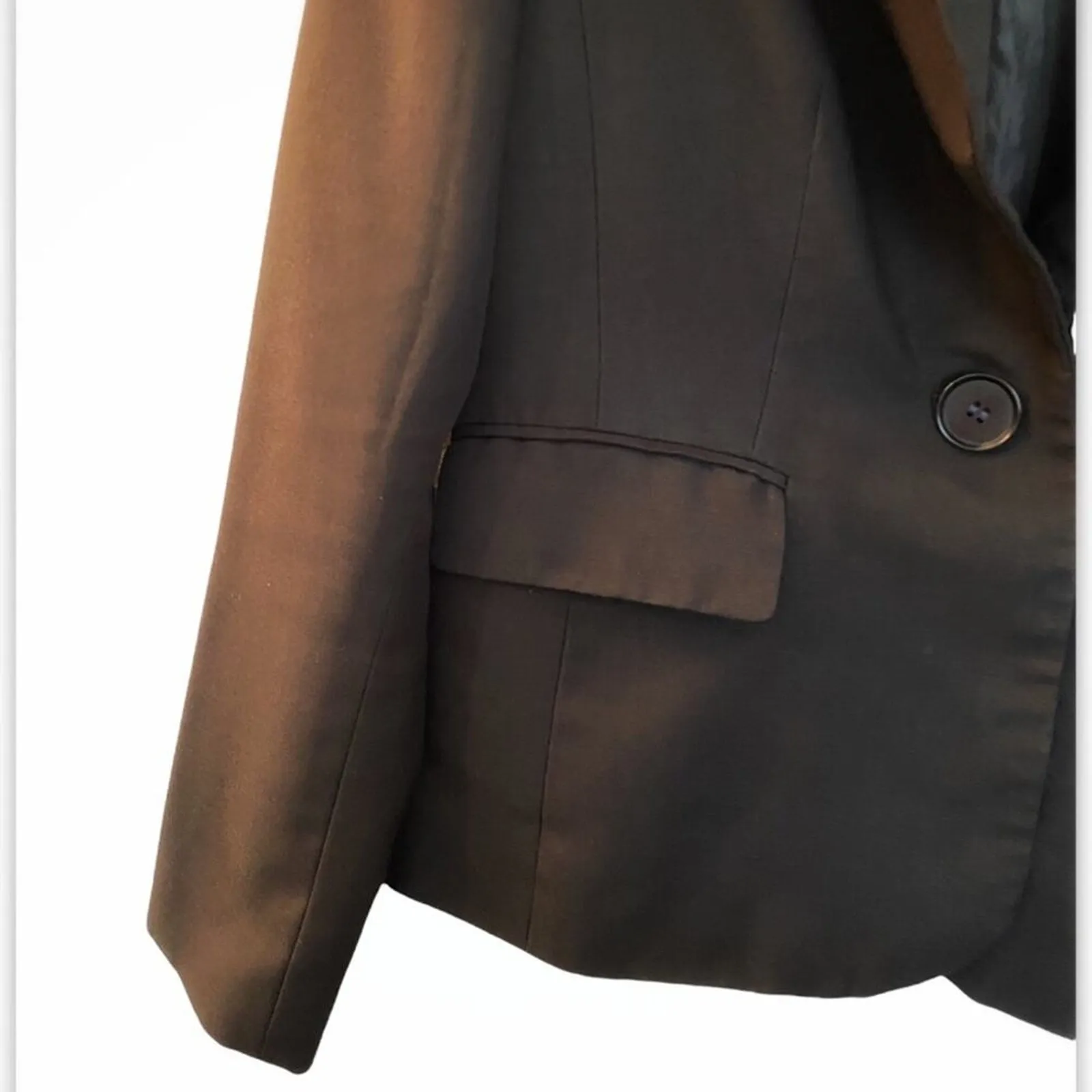 Evan Picone  Black 1 Button Suit Jacket Sz 8 - Image 10