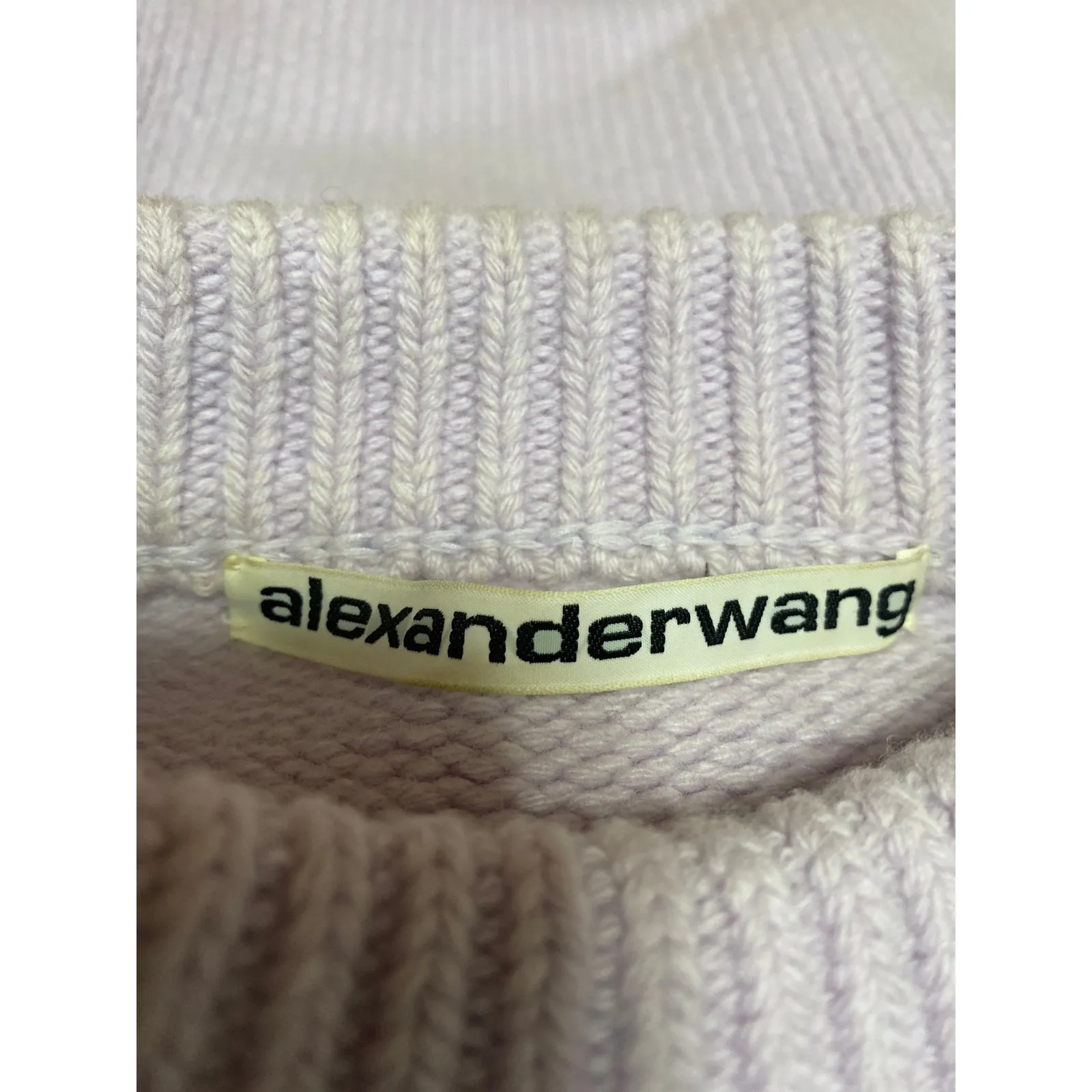 Alexander Wang Womens Pink Purple Long Sleeve Oversized Sweatshirt Sweater Top M - Image 3