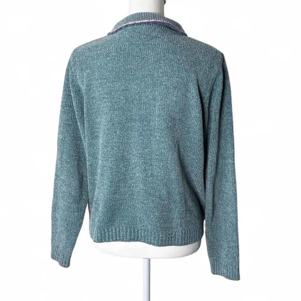 Alfred Dunner Vintage Chenille Grandma Core Sweater - Image 3