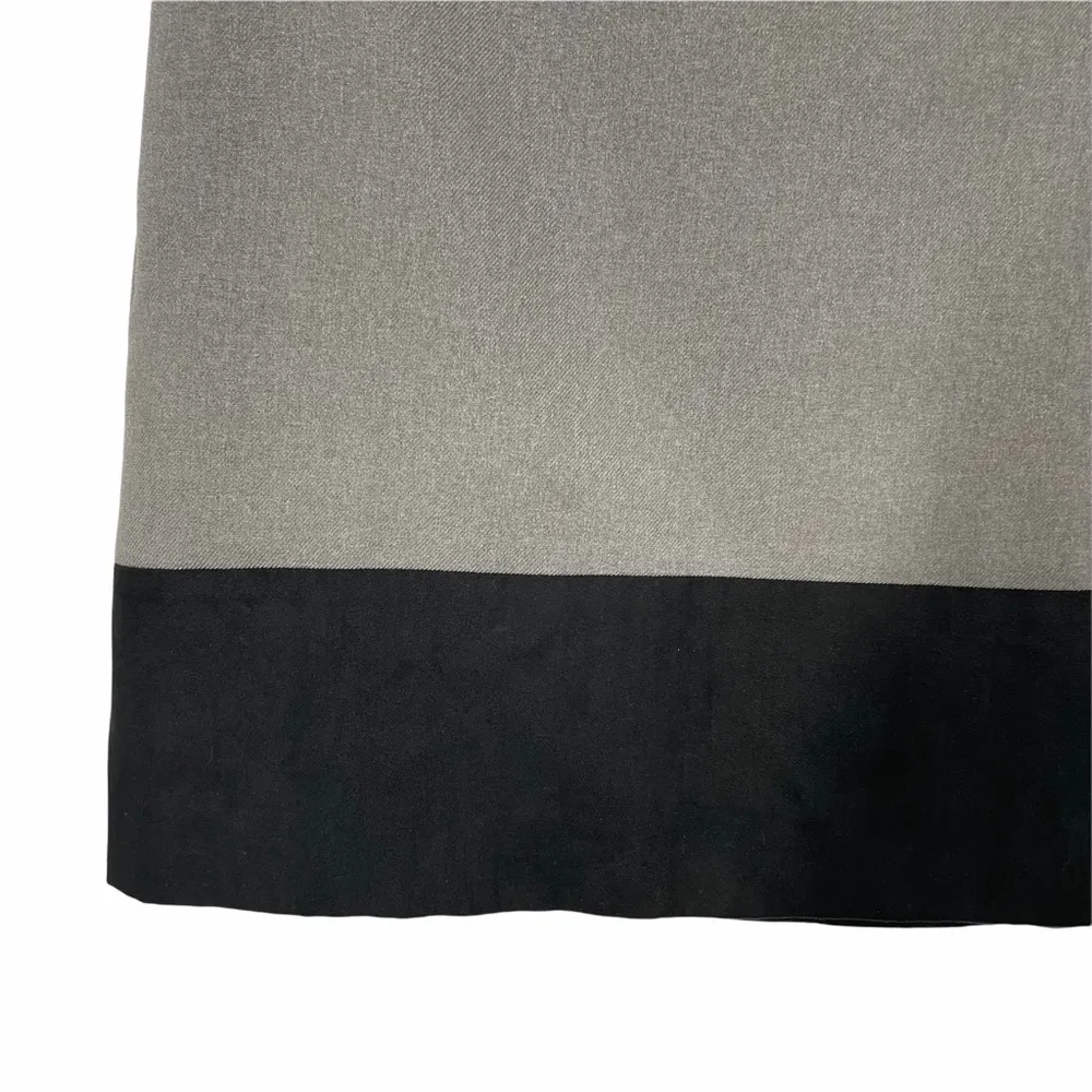 Ann Taylor Loft Mini Skirt Grey Black Colorblock - Image 2