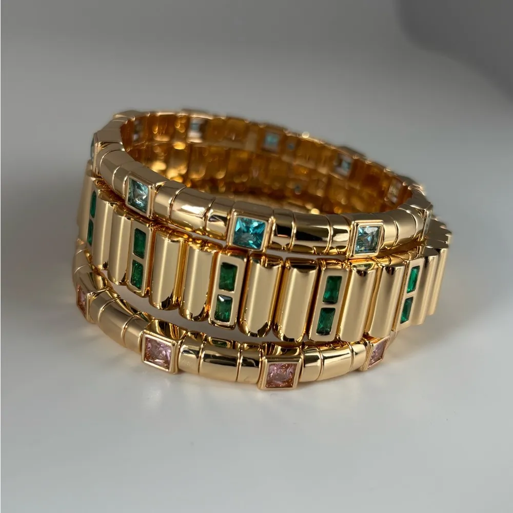 NWOT Roxanne assoulin set of three bracelets - Image 5