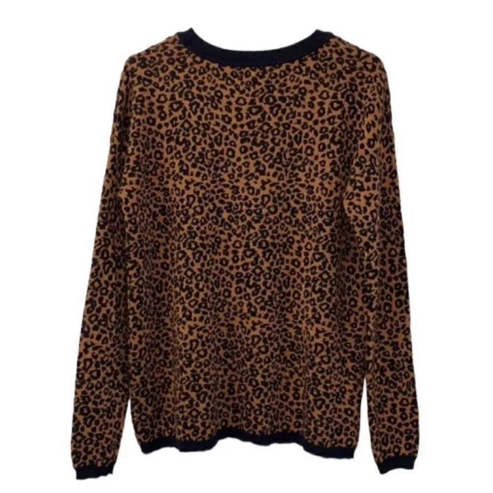 Eyeshadow Cheetah Print Sweater(Size Small) - Image 2