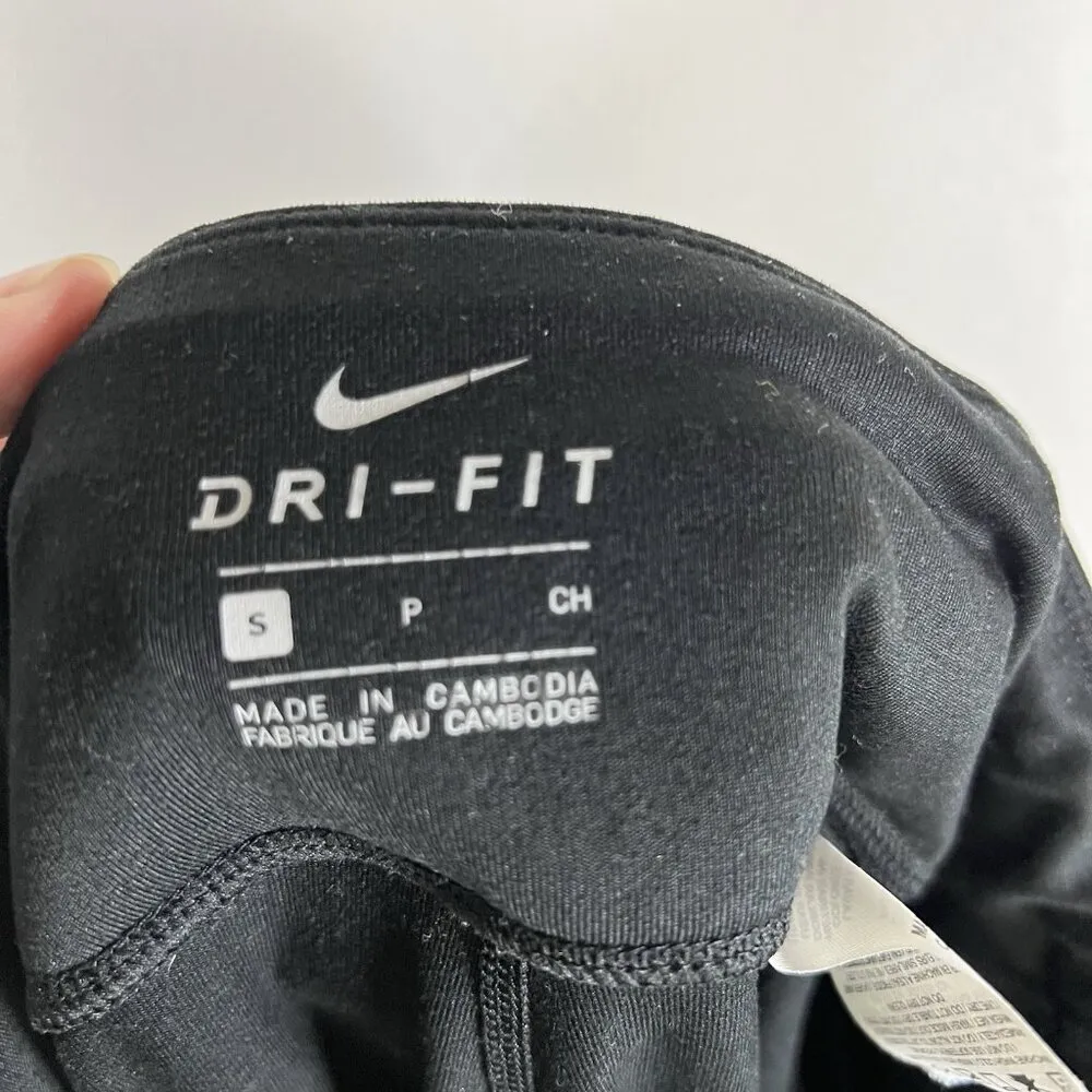 Nike Dri Fit Pants Tights Small Black Running athletic Training Yoga Compression - Image 7