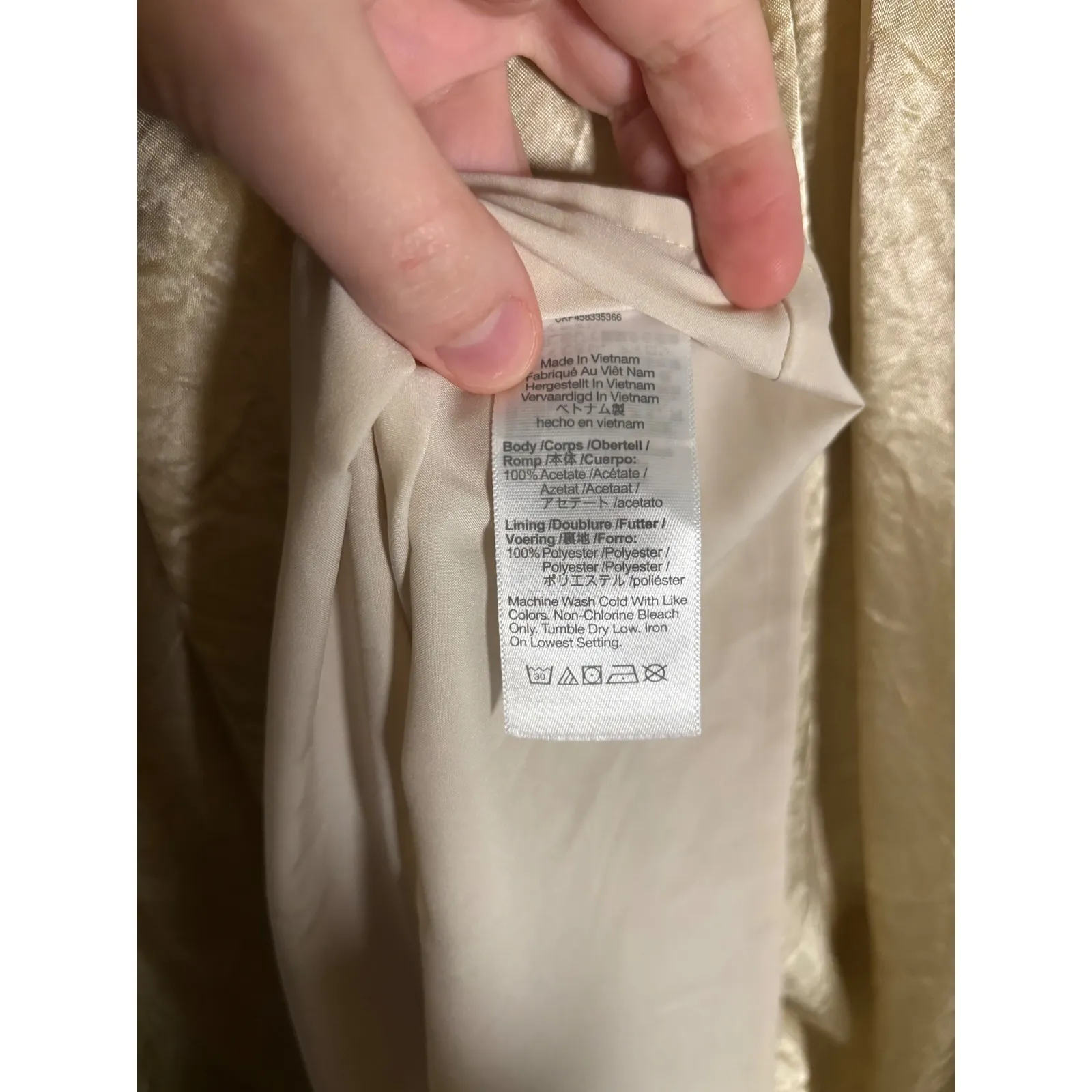 Madewell Puff Sleeve V Neck Midi Dress in Shiny Gold Size Large Party Formal - Image 10