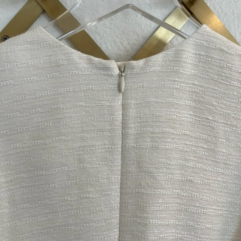 Alexis Elena Dress Ivory XS Bridal Mini Dress Silk - Image 8