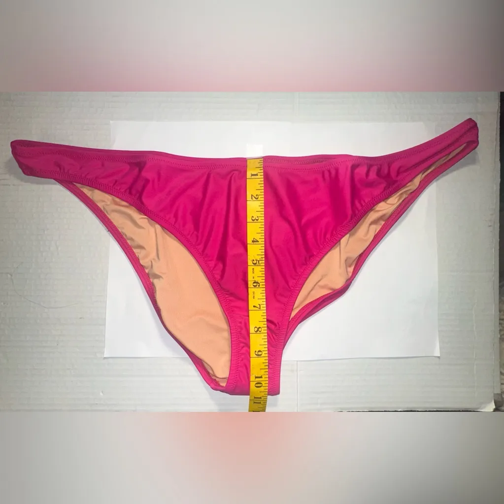 J Crew Bikini Bottom Womens Plus Size 3X‎ Pink Heritage 1989 High Leg Swim New - Image 3