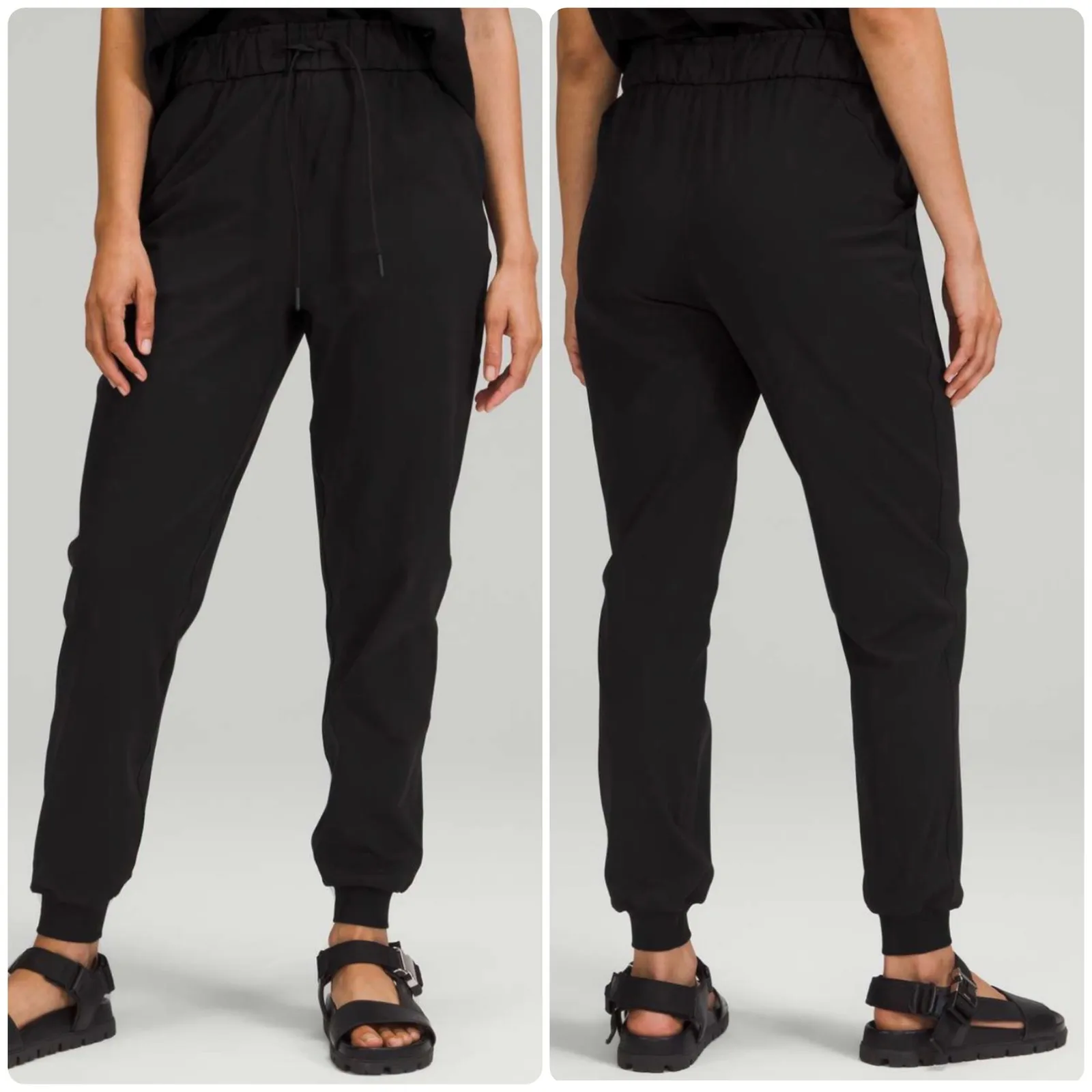 Lululemon Womens Stretch High Rise Athleisure Lounge Travel Jogger Pants Size 14 - Image 2