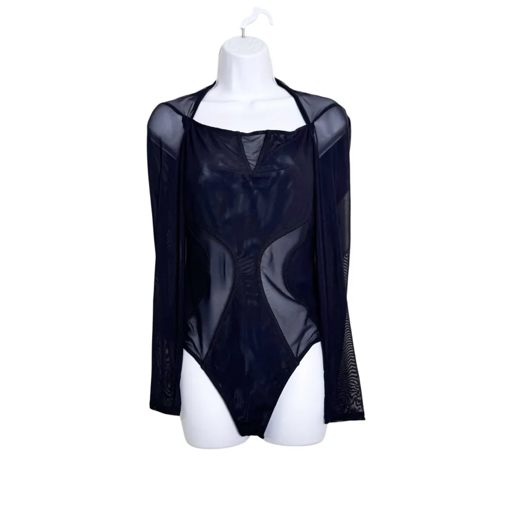 Guess‎ Mesh Y2K Illusion Bodysuit size M - Image 2