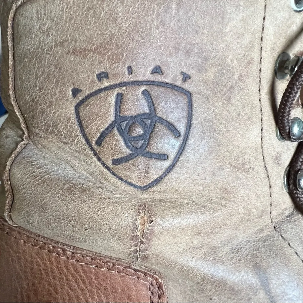 Ariat Heritage II Lacer Brown Leather Boots Kiltie Sz 6.5 Women Riding Booties - Image 12