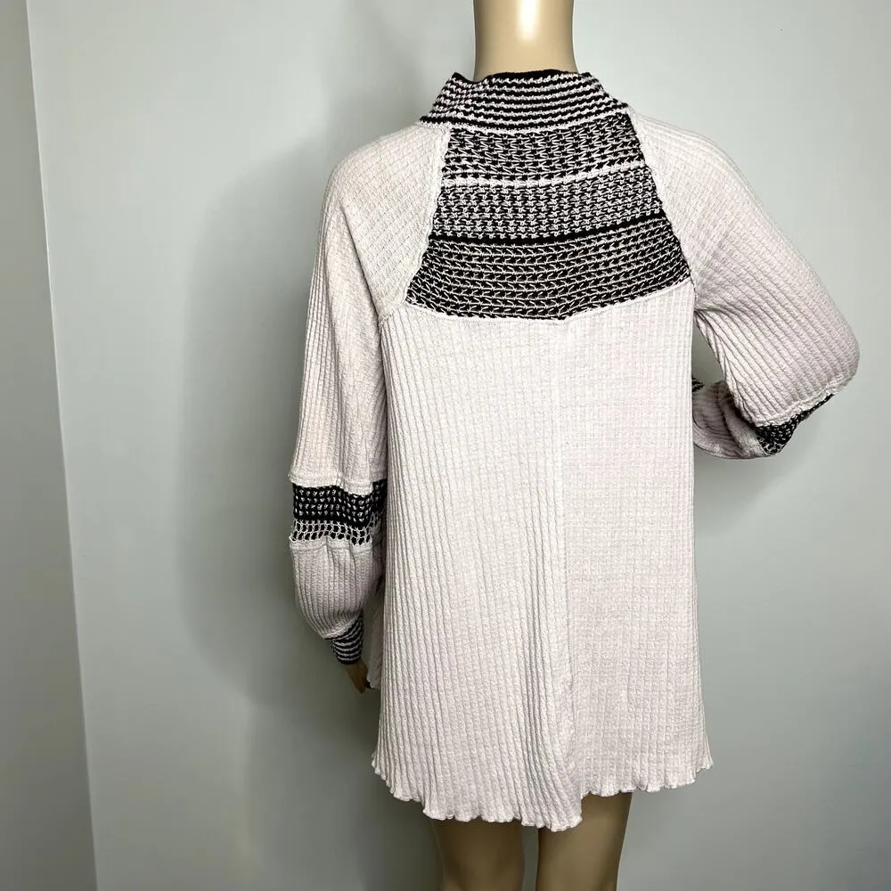 Free People Turtleneck Thermal Tunic Top - Image 3